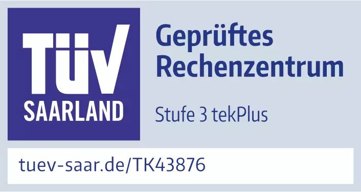 TÜV geprüftes Rechenzentrum